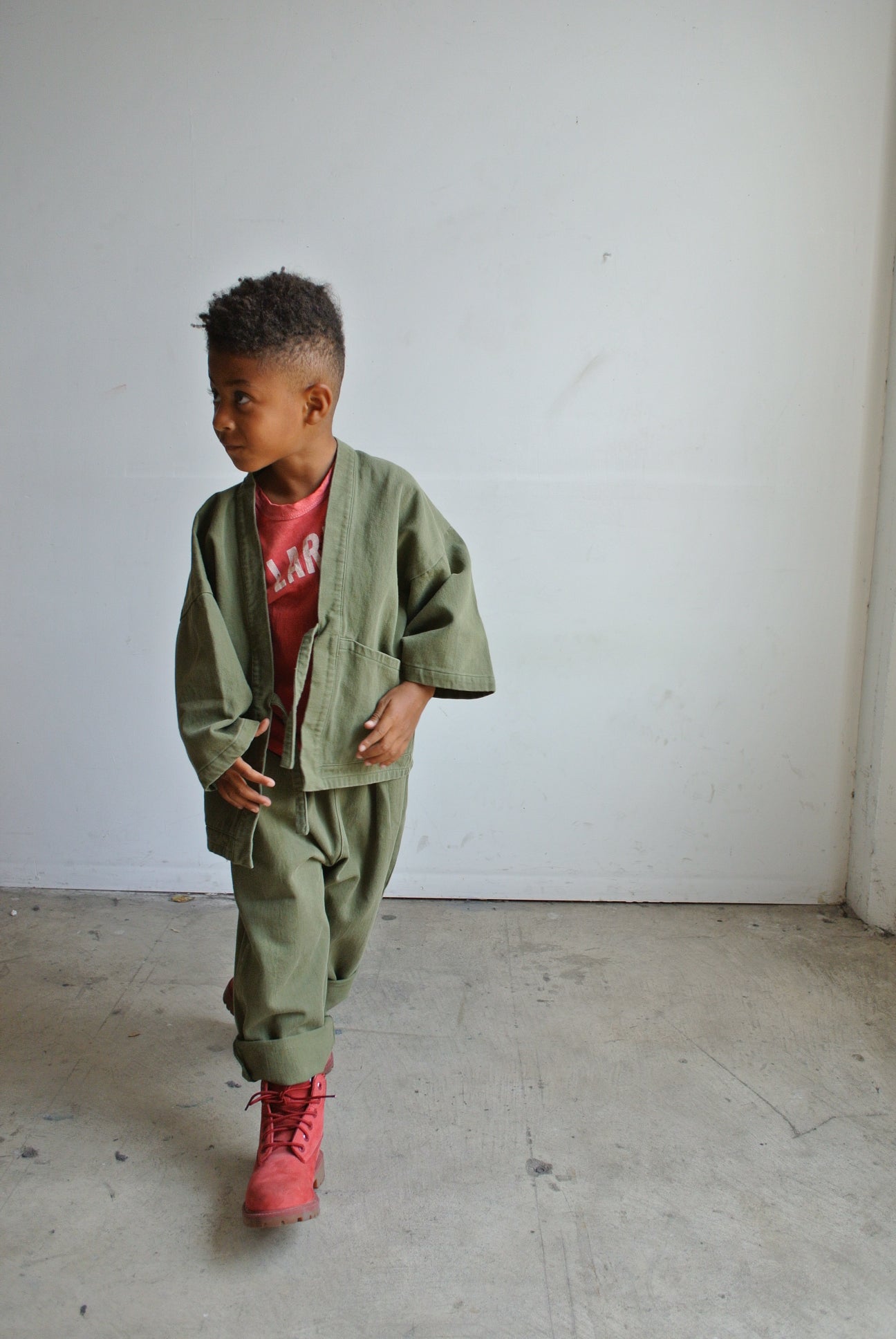 STONE WASHED KIMONO
