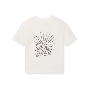 WE ALL SHINE WAFFLE BABY TEE